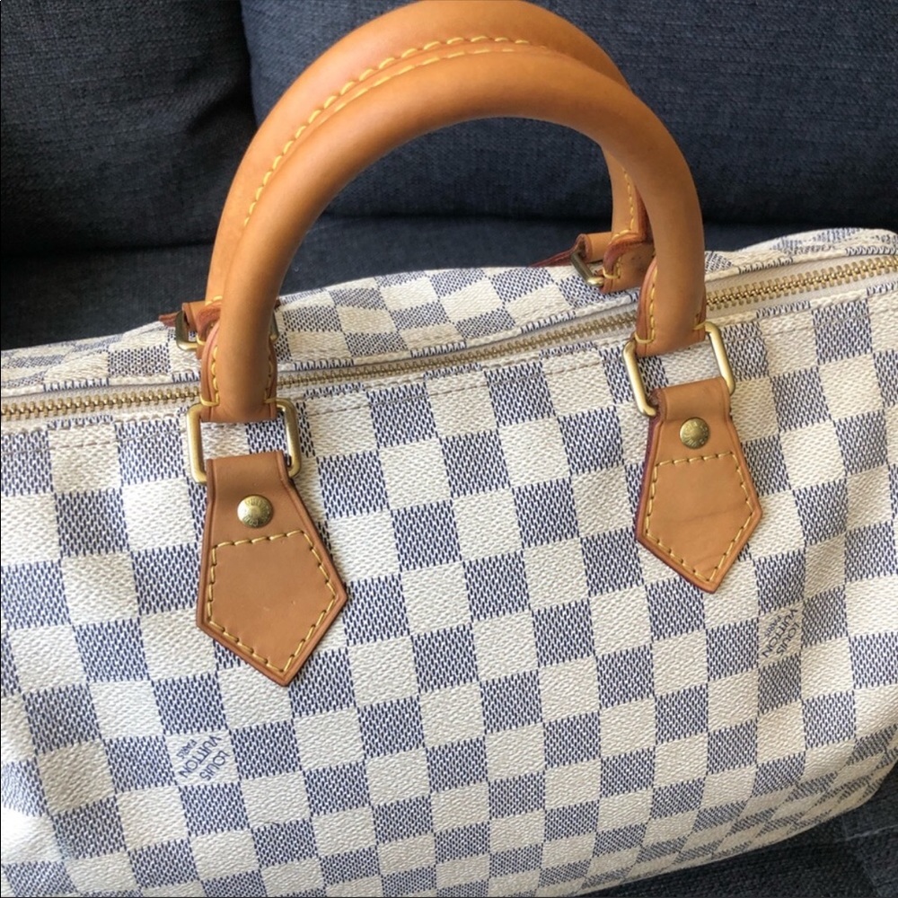 Authentic Louis Vuitton Speedy 30 Azur - Picture 3 of 8